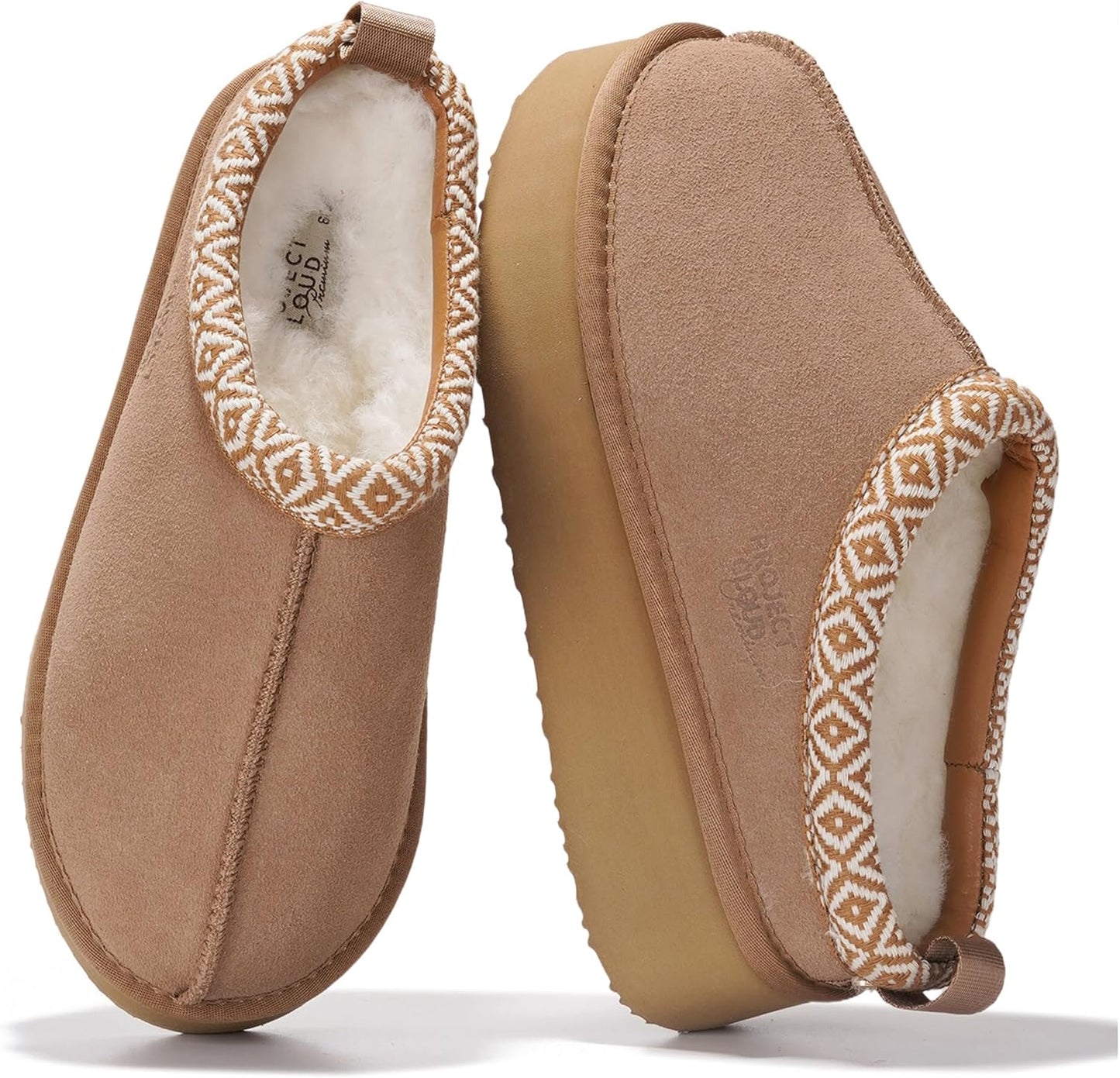 100% Genuine Leather Platform Slippers for Women – Soft Memory Foam Womens Slippers & Supportive Clogs for Women 2025 – Cozy, Stylish Everyday Footwear (Sayre)