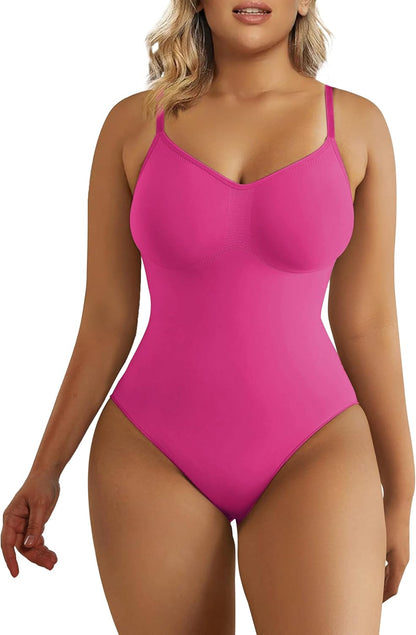 Women'S Seamless Shapewear Bodysuit Tummy Control Body Shaper Waist Snatching Body Suit
