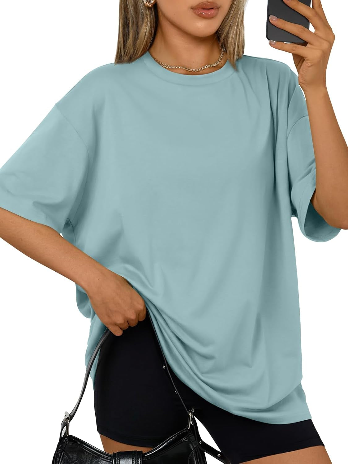 Womens Oversized Summer T Shirts plus Size Batwing Cute Casual Tops Short Sleeves Fashion Workout Clothes