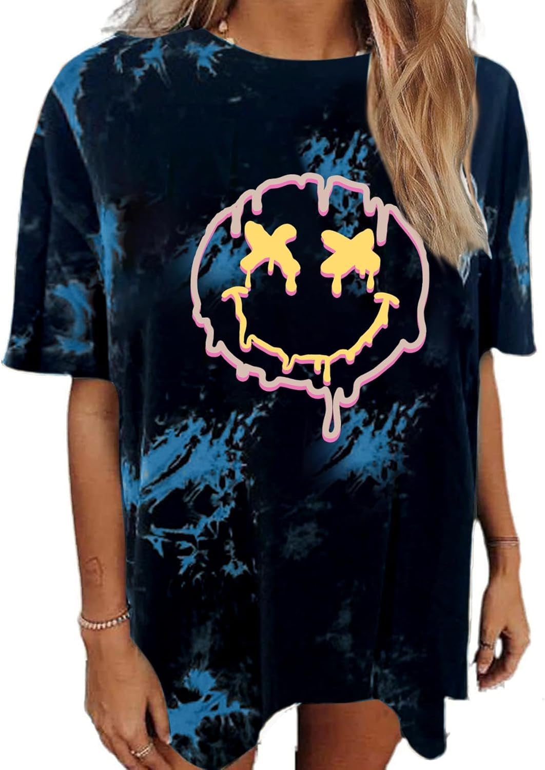 Women Tigers Graphic Oversized Tee Top Short Sleeve Loose Crewneck Summer T-Shirt