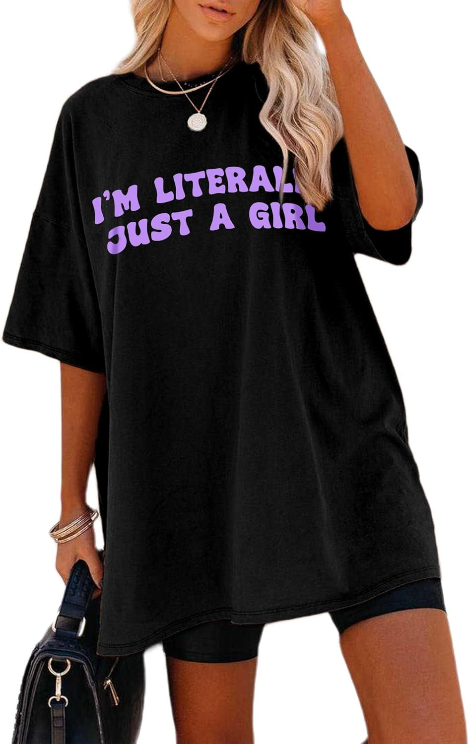 Women'S Casual Oversized T Shirt Short Sleeve Graphic Tee Letter Sun Moon Shirts