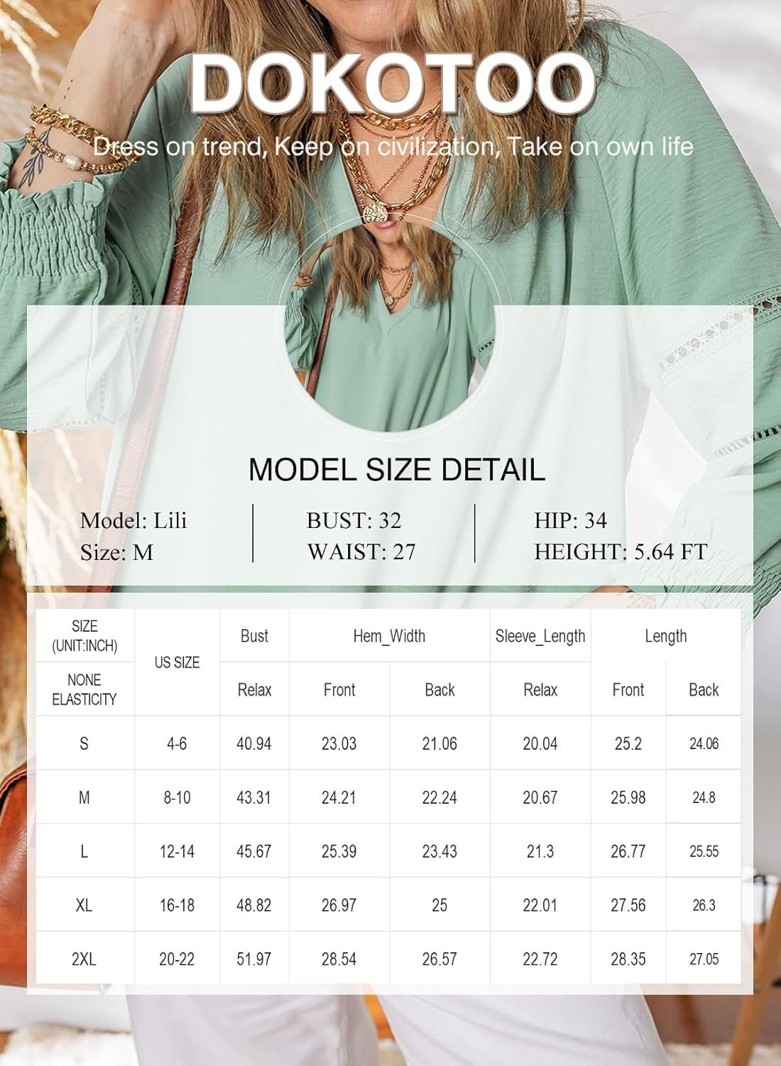 Womens 3/4 Sleeve Tops Pleated Business Casual Outifits V Neck Blouses Office Loose Shirts