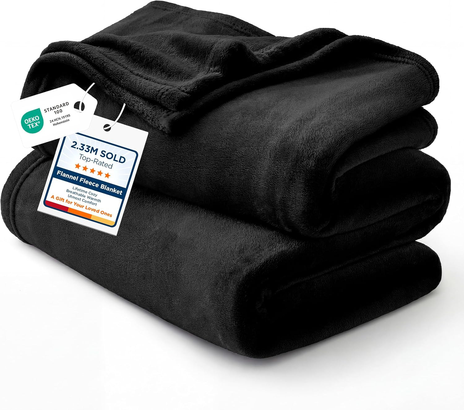 Gentlesoft Fleece Blankets Queen Size Dark Grey - Bed Blanket Soft Lightweight Plush Fuzzy Cozy Luxury Microfiber, 90X90 Inches