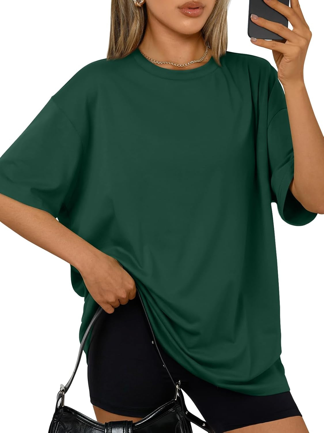 Womens Oversized Summer T Shirts plus Size Batwing Cute Casual Tops Short Sleeves Fashion Workout Clothes