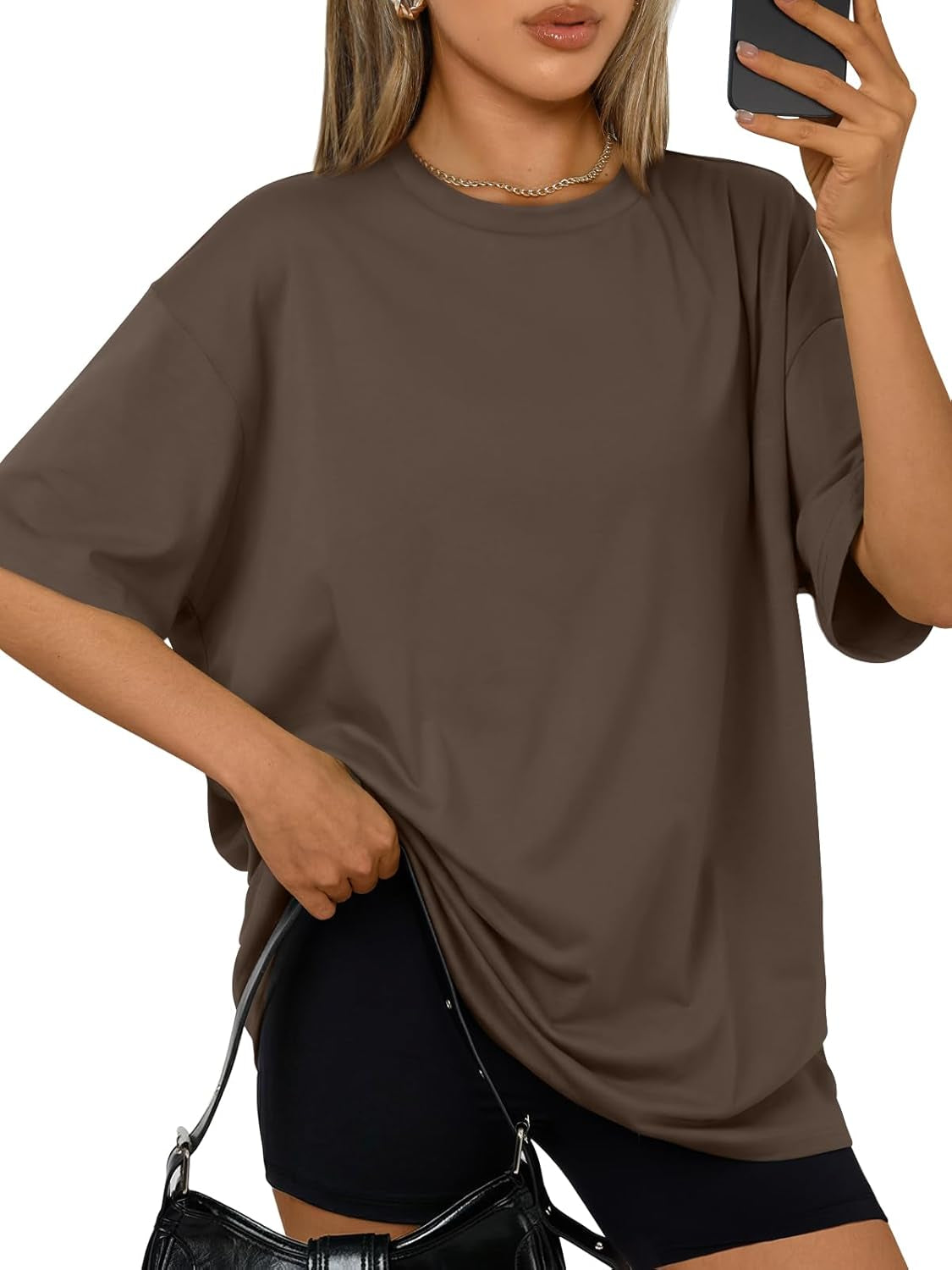 Womens Oversized Summer T Shirts plus Size Batwing Cute Casual Tops Short Sleeves Fashion Workout Clothes