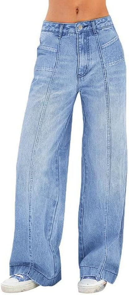 Women'S Wide Leg Boyfriend Jeans