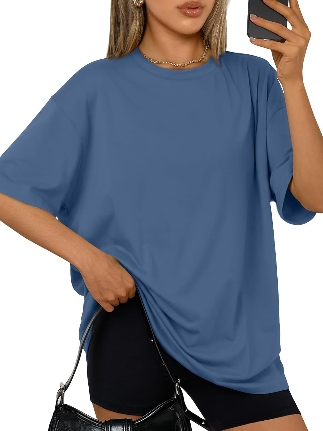 Womens Oversized Summer T Shirts plus Size Batwing Cute Casual Tops Short Sleeves Fashion Workout Clothes