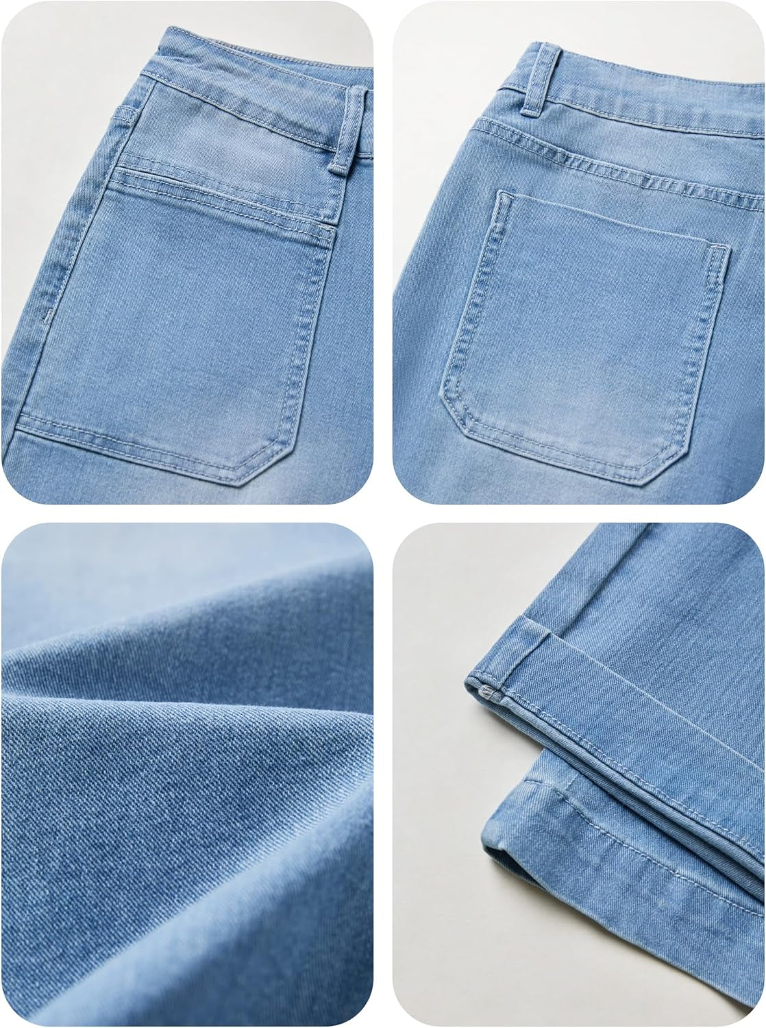 Women'S Wide Leg Boyfriend Jeans