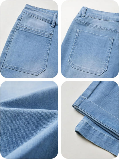 Women'S Wide Leg Boyfriend Jeans