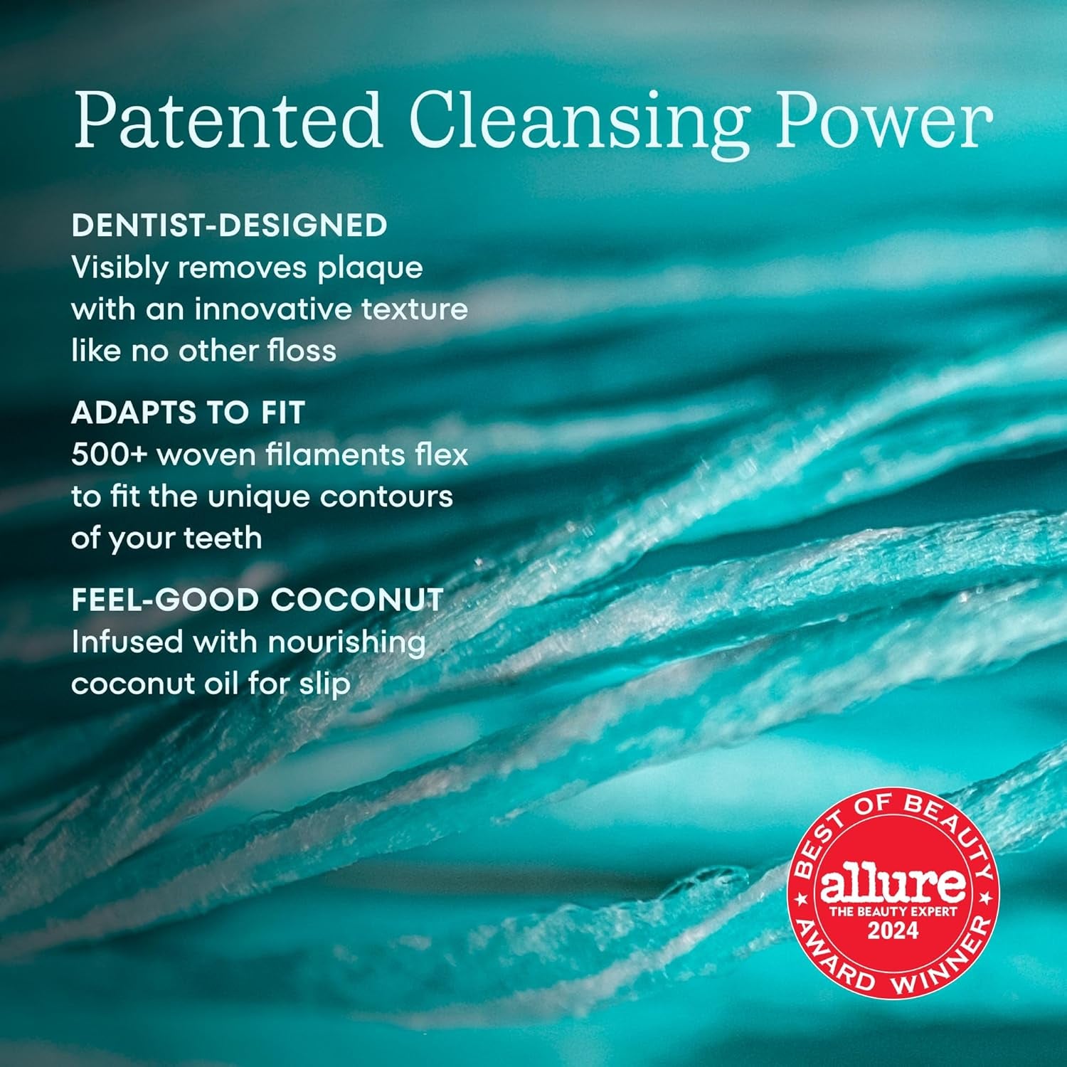 Woven Dental Floss, Dentist-Designed Oral Care, Waxed, Vegan, Kid-Friendly, with Coconut Oil, 4-Pack of Mint, Coconut, Orange, Strawberry (33 Yard Each)