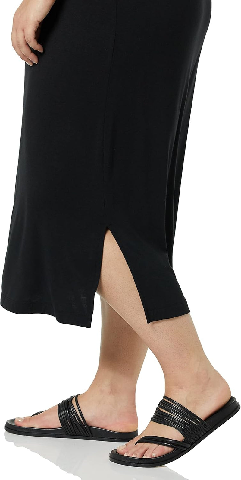 Women'S Pull-On Knit Midi Skirt (Available in plus Size)