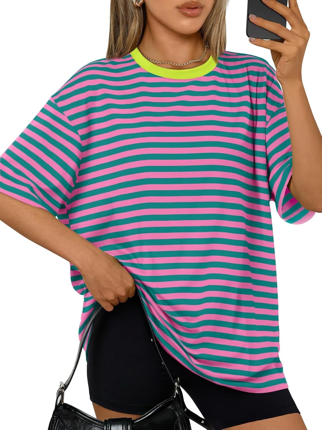 Womens Oversized Summer T Shirts plus Size Batwing Cute Casual Tops Short Sleeves Fashion Workout Clothes