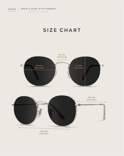- Reflective Lens round Trendy Sunglasses