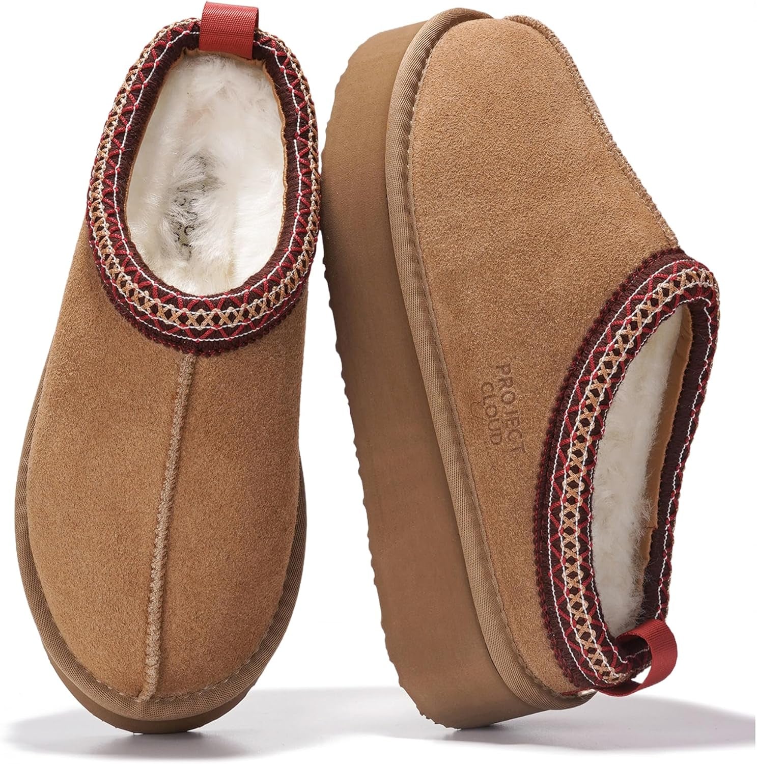 100% Genuine Leather Platform Slippers for Women – Soft Memory Foam Womens Slippers & Supportive Clogs for Women 2025 – Cozy, Stylish Everyday Footwear (Sayre)