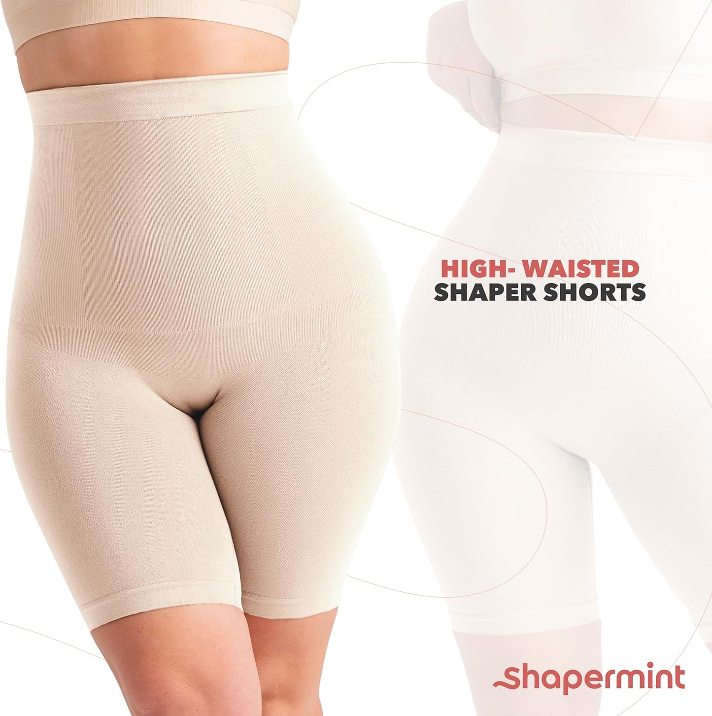 Shapewear for Women - High-Waisted Shapewear Tummy Control Shorts, Faja Body Shaper, Underwear for Women