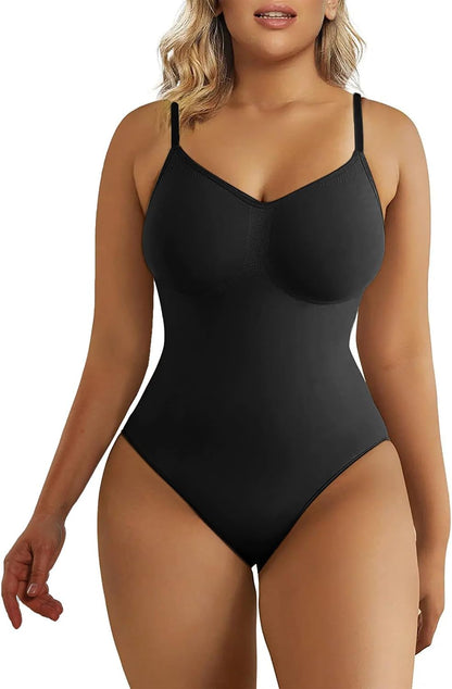 Women'S Seamless Shapewear Bodysuit Tummy Control Body Shaper Waist Snatching Body Suit