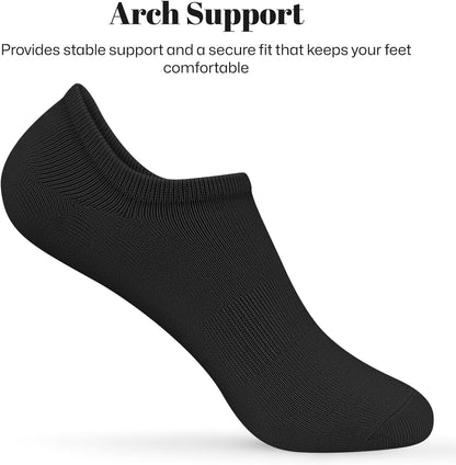 No Show Socks Women Low Socks Non Slip Flat Boat Line 4/8 Pairs