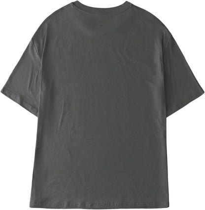 Women'S Oversized Graphic Tees Drop Shoulder Half Sleeve Loose Casual T Shirt Tops