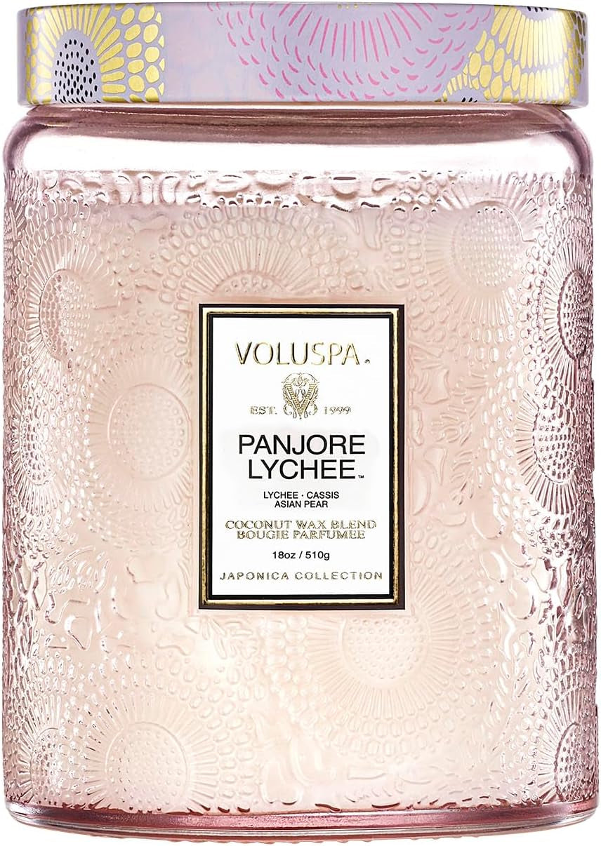 Santal Vanille Candle, 18 Oz, Coconut Wax Blend, Scented Candles for Home, 100 Hour Burn Time, Candle Jars