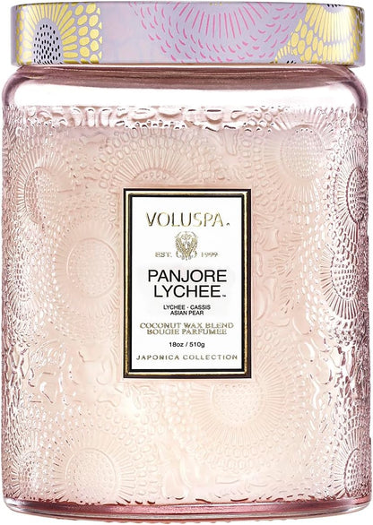 Santal Vanille Candle, 18 Oz, Coconut Wax Blend, Scented Candles for Home, 100 Hour Burn Time, Candle Jars