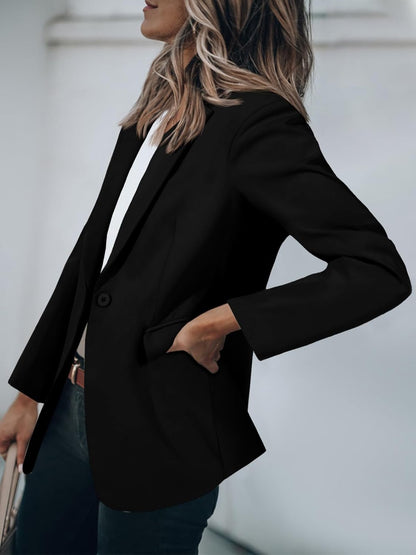 Womens Casual Blazers Open Front Long Sleeve Work Office Suit Jackets Blazer