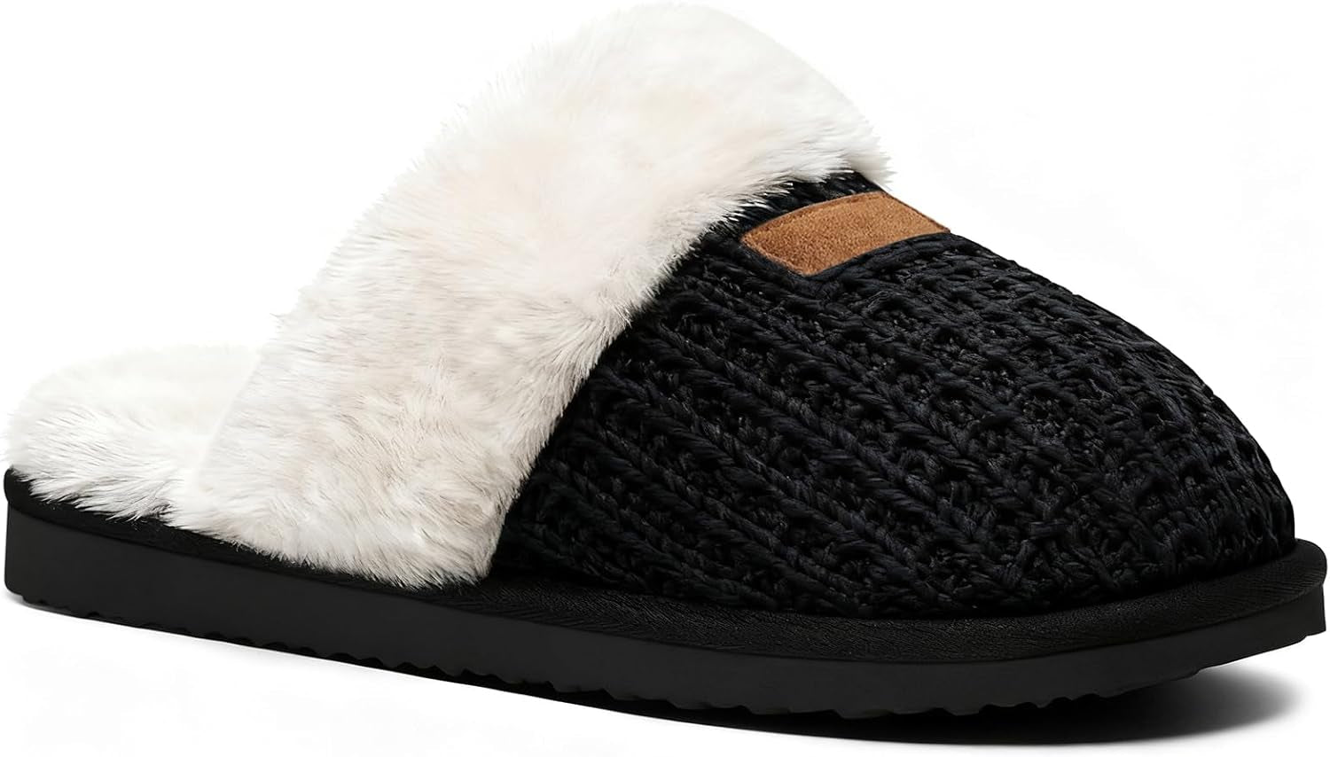 Women'S Fuzzy Memory Foam Slippers Fluffy Winter House Shoes Indoor and Outdoor