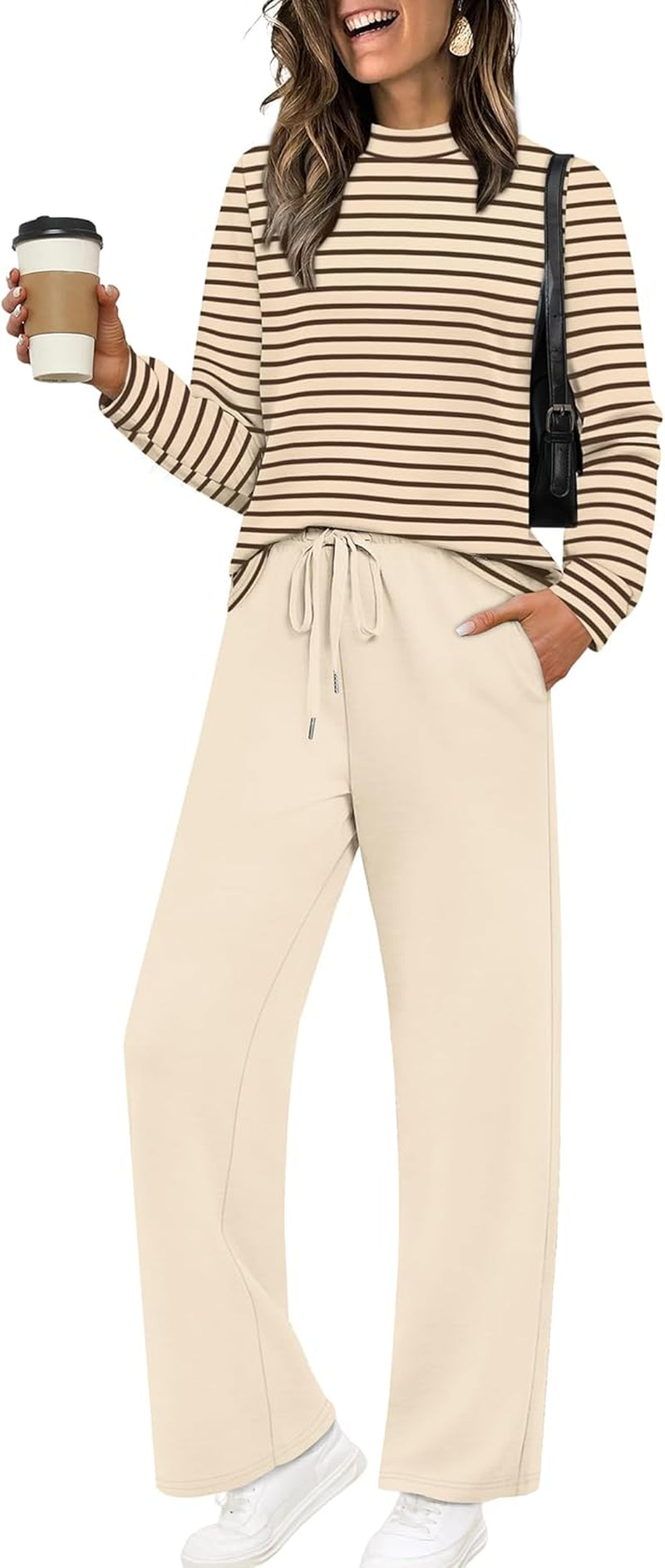 Two Piece Sets for Women Mock Neck Matching Sets Loungewear Fall Clothes Travel Outfits Fashion 2025 XS-2XL