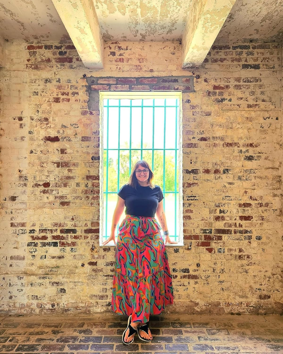 Womens Boho Maxi Skirt 2026 Summer Cruise Casual High Waist Tie Flowy Long Skirt with Pockets for Beach Vacation