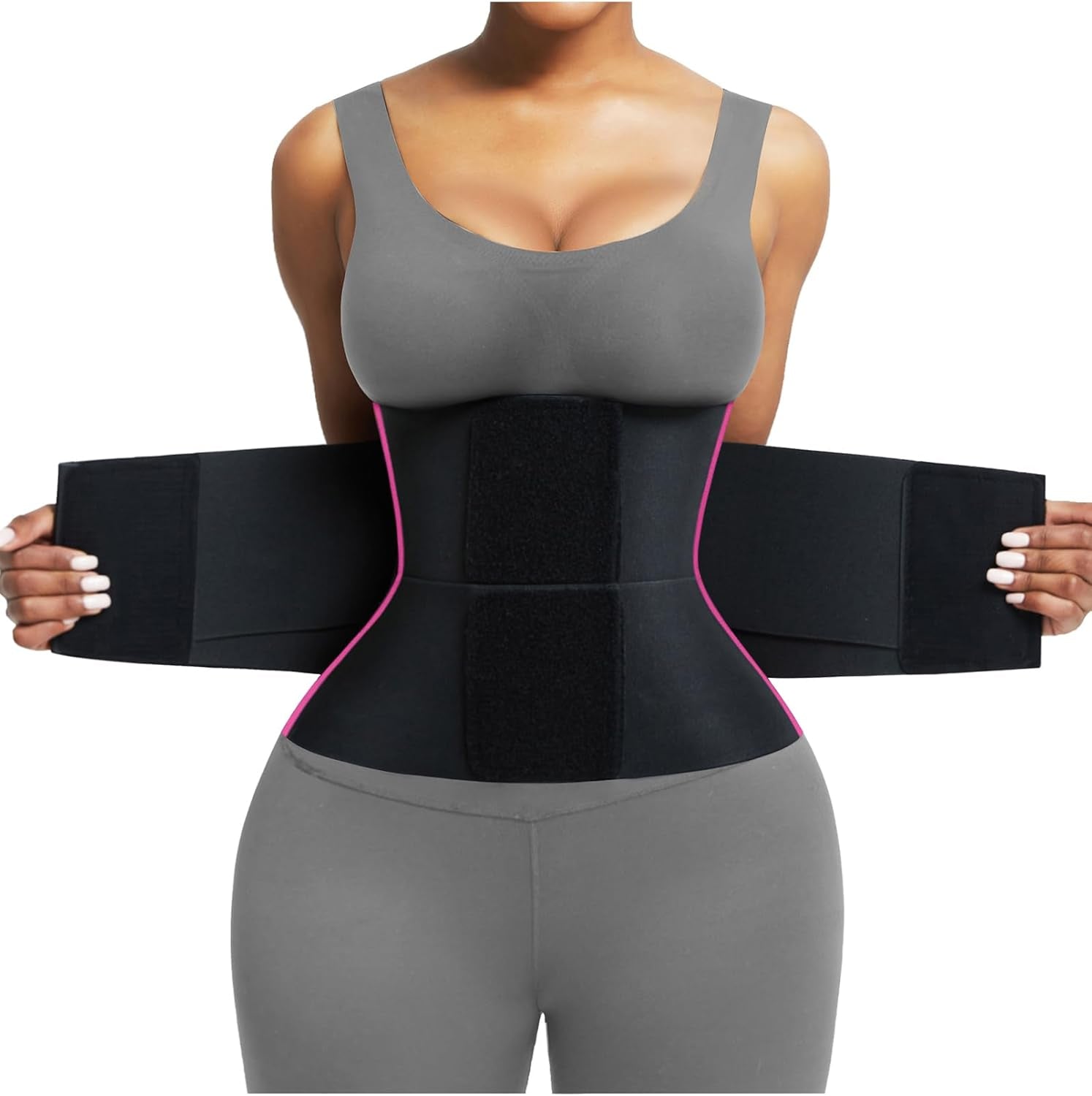 Waist Trainer Belt Waist Cincher Trimmer Ab Belt Tummy Control Body Shaper with Triple Wrap Women and Men