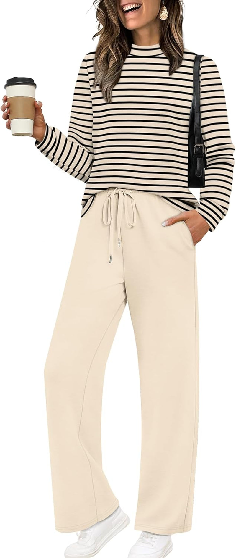 Two Piece Sets for Women Mock Neck Matching Sets Loungewear Fall Clothes Travel Outfits Fashion 2025 XS-2XL