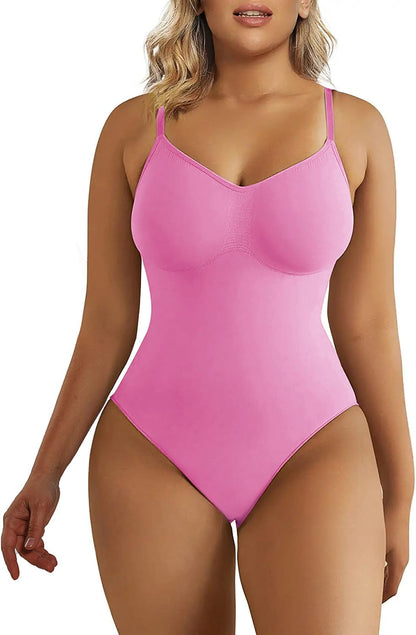 Women'S Seamless Shapewear Bodysuit Tummy Control Body Shaper Waist Snatching Body Suit