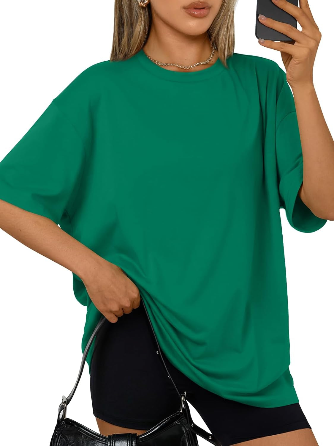 Womens Oversized Summer T Shirts plus Size Batwing Cute Casual Tops Short Sleeves Fashion Workout Clothes