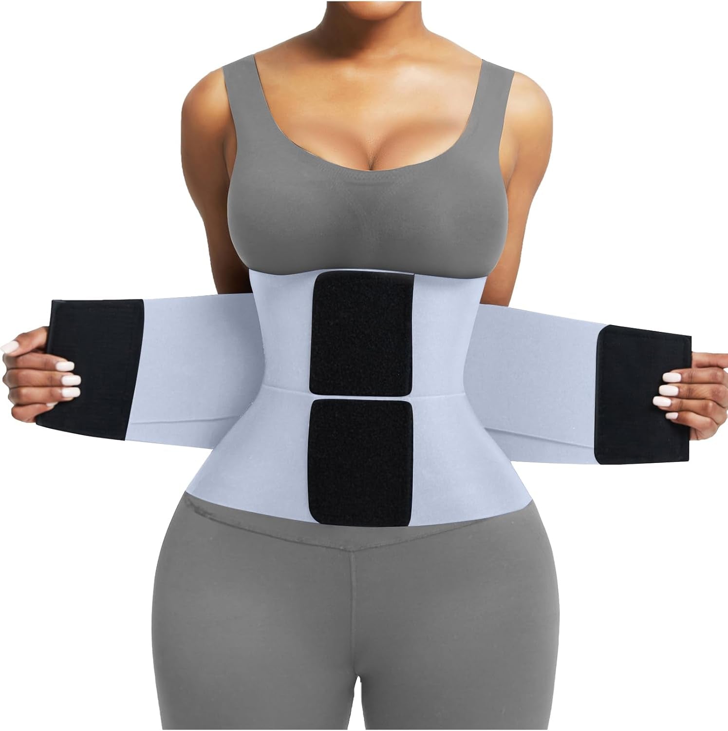Waist Trainer Belt Waist Cincher Trimmer Ab Belt Tummy Control Body Shaper with Triple Wrap Women and Men