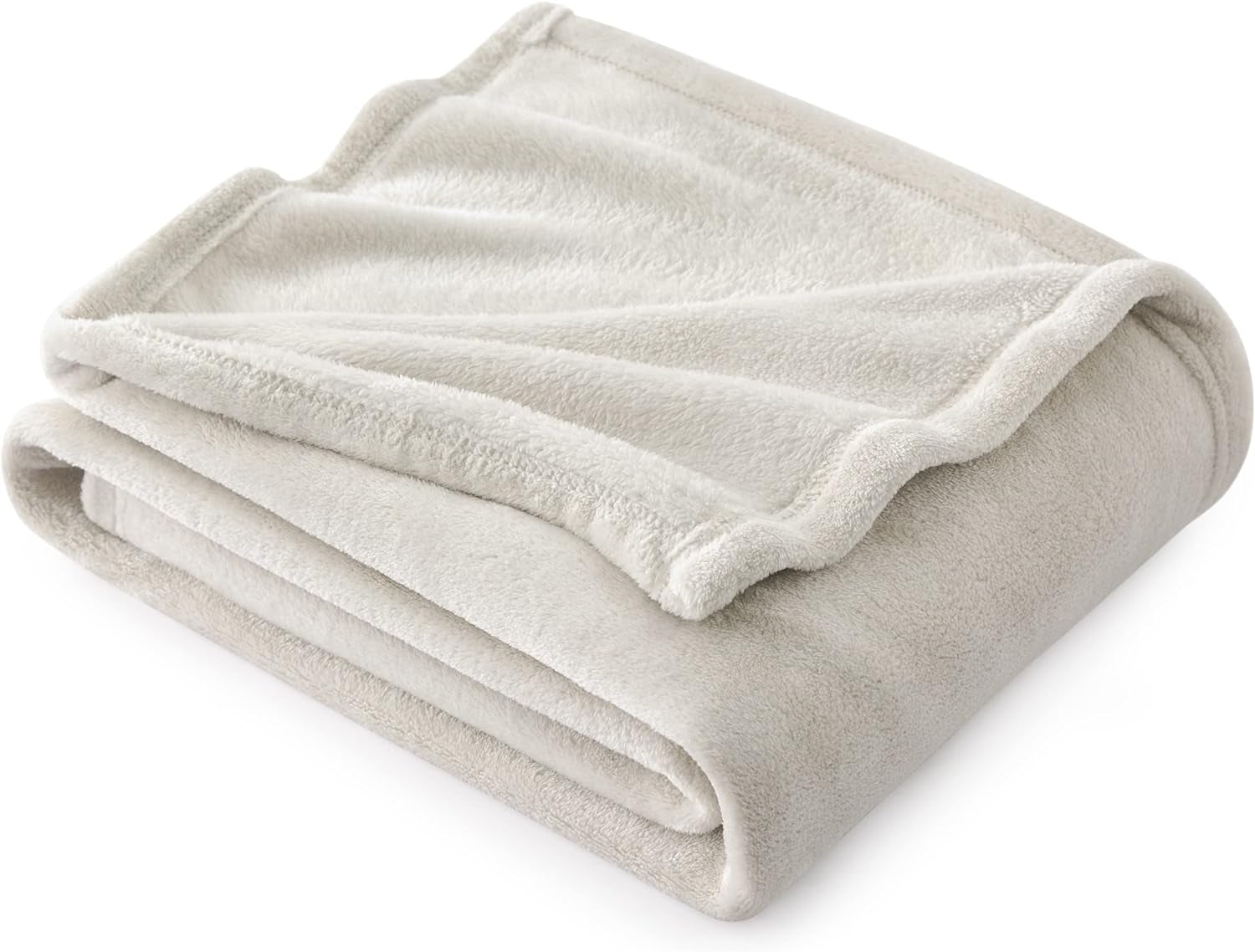 Gentlesoft Fleece Blankets Queen Size Dark Grey - Bed Blanket Soft Lightweight Plush Fuzzy Cozy Luxury Microfiber, 90X90 Inches