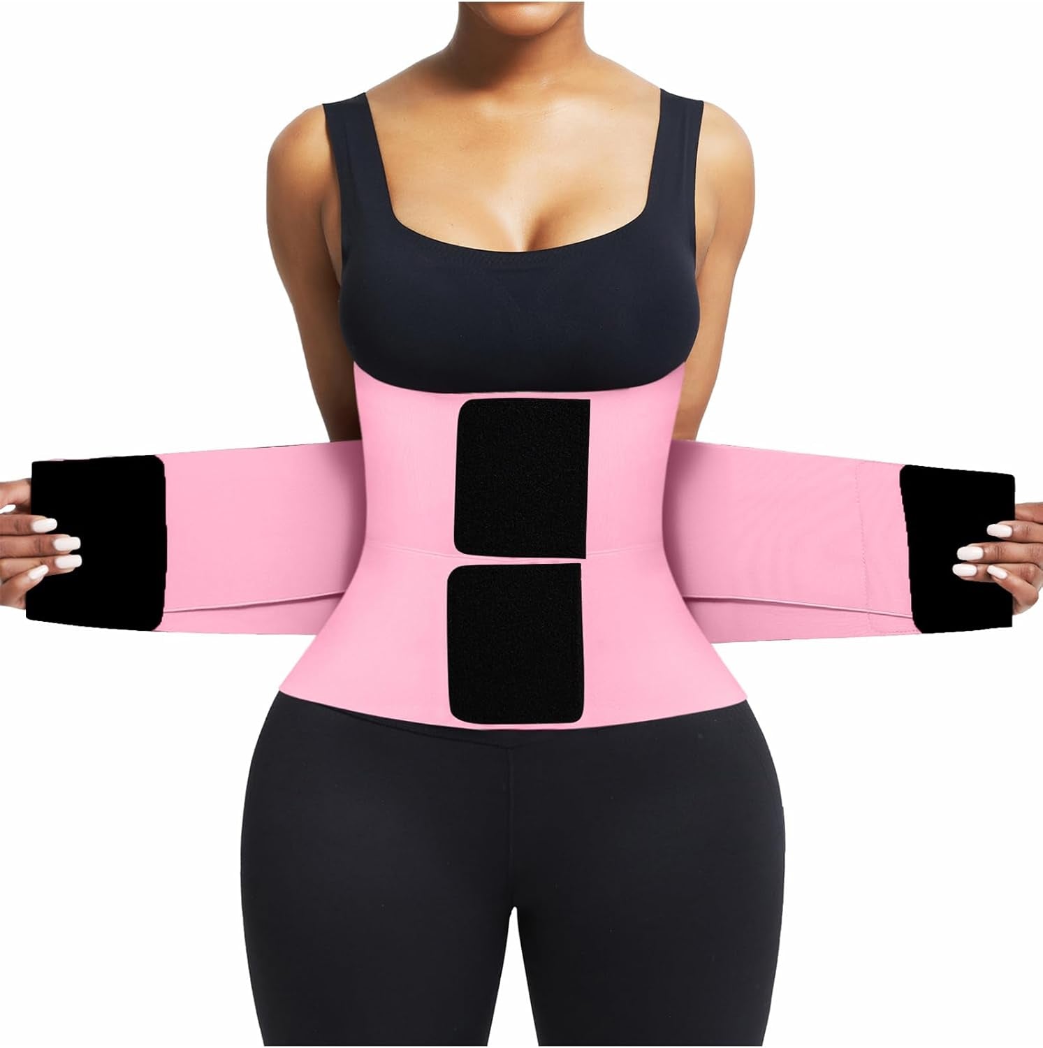 Waist Trainer Belt Waist Cincher Trimmer Ab Belt Tummy Control Body Shaper with Triple Wrap Women and Men