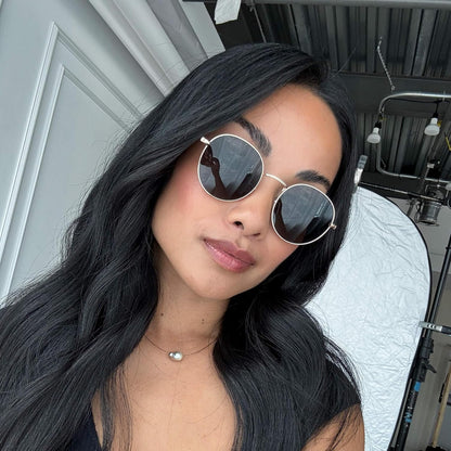 - Reflective Lens round Trendy Sunglasses