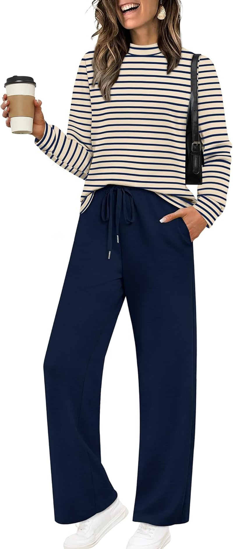 Two Piece Sets for Women Mock Neck Matching Sets Loungewear Fall Clothes Travel Outfits Fashion 2025 XS-2XL