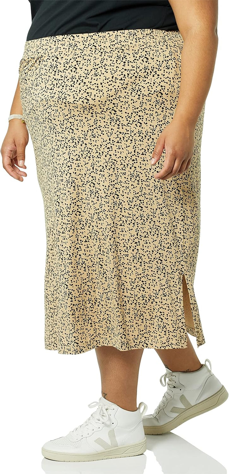 Women'S Pull-On Knit Midi Skirt (Available in plus Size)