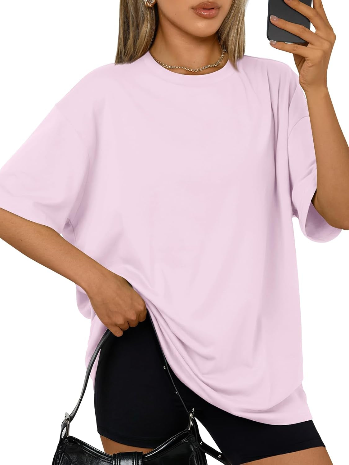 Womens Oversized Summer T Shirts plus Size Batwing Cute Casual Tops Short Sleeves Fashion Workout Clothes