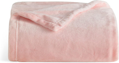 Gentlesoft Fleece Blankets Queen Size Dark Grey - Bed Blanket Soft Lightweight Plush Fuzzy Cozy Luxury Microfiber, 90X90 Inches