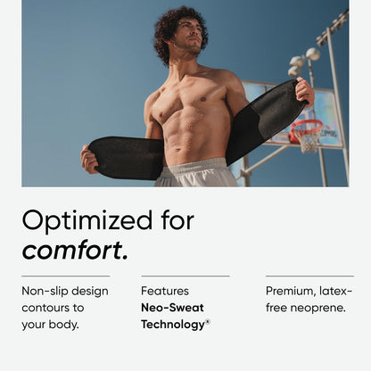 Sweet Sweat Waist Trimmer (Core Series) - Premium Sweat Enhancing Fitness Band for Women & Men