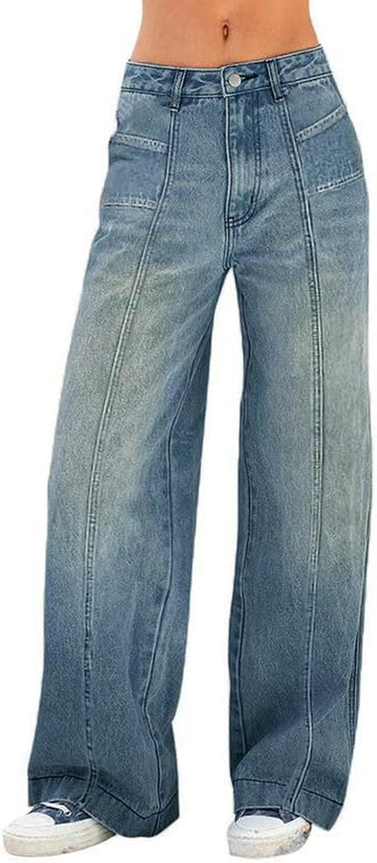 Women'S Wide Leg Boyfriend Jeans
