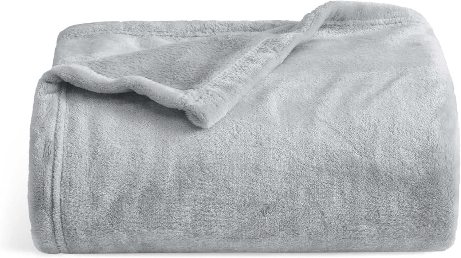 Gentlesoft Fleece Blankets Queen Size Dark Grey - Bed Blanket Soft Lightweight Plush Fuzzy Cozy Luxury Microfiber, 90X90 Inches