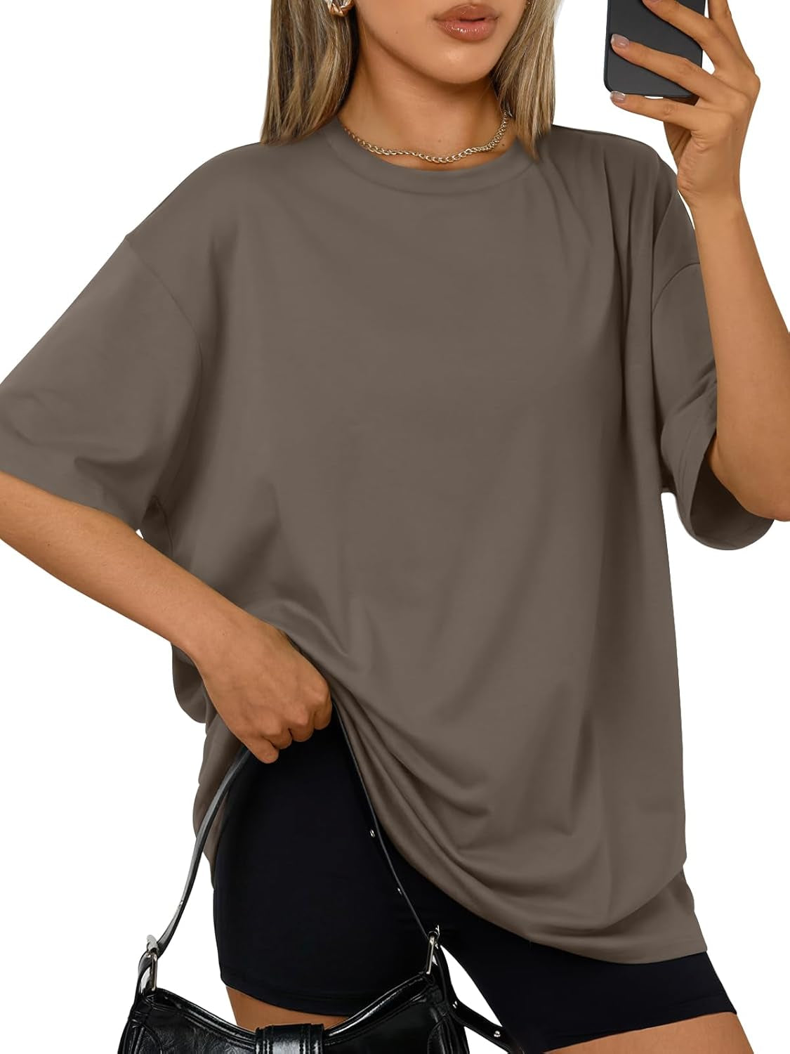 Womens Oversized Summer T Shirts plus Size Batwing Cute Casual Tops Short Sleeves Fashion Workout Clothes